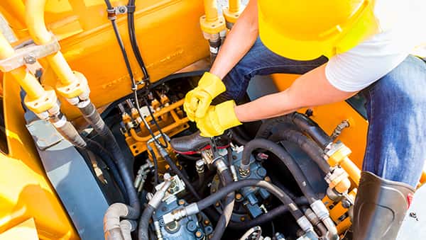 mechanic repairing a vehicle